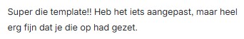Blij met mailtemplate - Resultaat backoffice ondersteuning